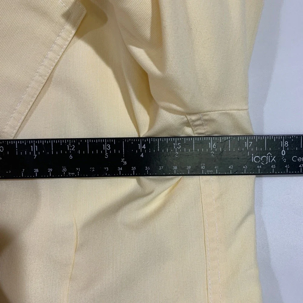 Vintage TOMBOY Blazer Jacket Size 11 Butter Yellow Pockets Career‎